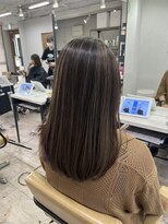 アジールヘア 所沢プロペ通り店(agir hair)&nbsp;ハイライトベージュデザインカラー夏レイヤーカットブリーチ所沢