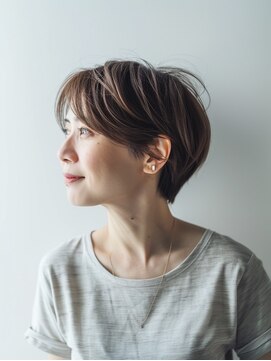 クラン 六甲道(Chlan) 耳かけマッシュショート×ハイライト