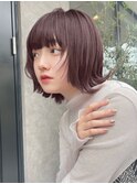 顔まわりウルフレイヤーショートボブ大人可愛い20代30代表参道