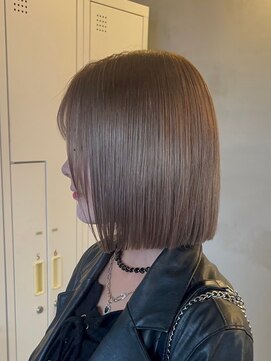 エンター 天神店(ENTER) ミルクティーアッシュ/切りっぱなしボブ/ENTER 天神店