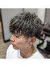 メンズカット＋ツイストスパイラルパーマ￥11000