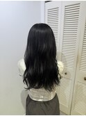 20代30代大人美人小顔ブリーチあり韓国ヘアアッシュブラック