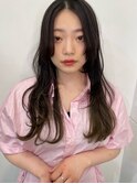 ロング　センターパート