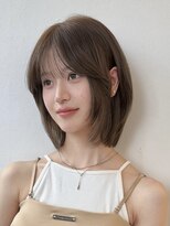 ロンドブルーム 天神大名店(Lond Bloom)&nbsp;ミディアムヘア韓国ボブタッセルボブレイヤーボブデザインカラー