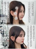 前髪顔まわり韓国ヘアレイヤーカットサイドバンク2wayバンク韓国