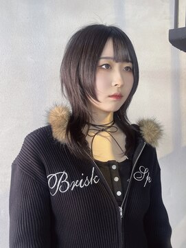 イロハ(IROHA) ミディアムウルフハッシュカット