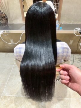 ジェコ ヴェール 祐天寺(gecko.vert) 髪質改善/ストレートロング/地毛風グレージュ