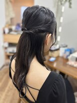 パチファニ 目黒店(pati fani) ハーフアップ ウェーブ巻き