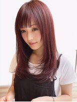 ダル 渋谷/表参道(DAL.)&nbsp;ボルドーカラー艶カラーレイヤーカット顔周りレイヤー