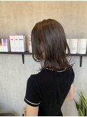 レイヤーカット　グレージュ　くすみベージュ　くすみカラー