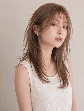 セン バイ エント(sen by emt) ハッシュカット/アッシュベージュ/韓国風顔周りレイヤー