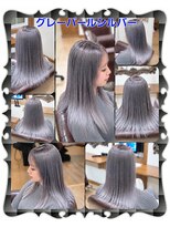 ヘアーファクトリー☆マハロ(Hair Factory☆MAHARO)&nbsp;シルバーグレーパール☆Wヘアカラー