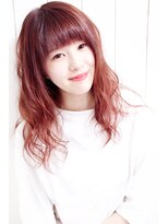 ディー(dee)&nbsp;dee ニュアンスウェーブ×カシスピンク