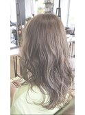 ラベンダーアッシュセミロング