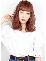 ラミ(L'ami)&nbsp;『ダメージレスパーマ』×『ピンクグレージュ』ひし形シルエット