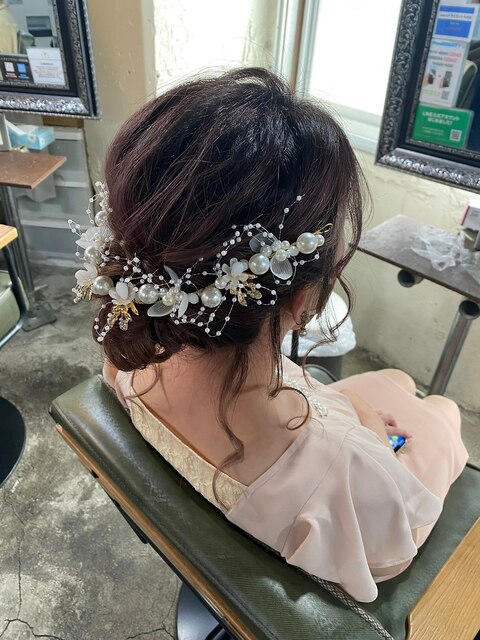 ヘアセット/ヘアメイク/巻きおろし/逆毛/卒業式[新宿/新宿駅]