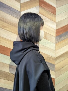 ヘアートゥリース(hair trees) ボブ×シルバーグレー