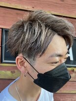 クラップス 横須賀中央店(CLAPS) センターパートツイストスパイラルパーマ刈り上げメンズパーマ