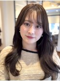 ロングレイヤー/小顔カット/2wayバング/ 韓国へア/髪質改善/大人