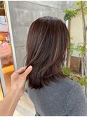 ハイライトカラー☆白髪ぼかし☆ミディアムヘア