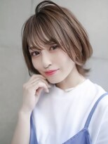 ギークス(GEEKS) 【GEEKS渋谷】レイヤーボブ/ネオウルフ/冬カラー/ココアベージュ