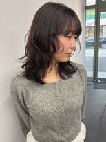 ツイ 新潟駅南けやき通り(tui)&nbsp;ダークグレー/ダークブラウン/顔まわりレイヤー/レイヤーミディ