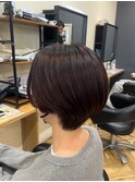 マッシュショート［暗めカラー/マッシュ/デザイン］長野歌穂