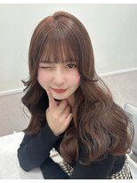 リルミー ミュエナ 大須 矢場町(Lilme myuena)&nbsp;ミルクチョコブラウン+大人ガーリー/似合わせカット/名古屋 