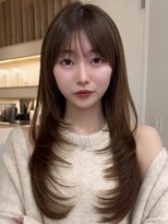 アビー(ABBEY3) 顔まわり顔周り前髪カットミディアムレイヤーロングレイヤー