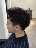 MEN’S HAIR/スパイキーショート/シャドウパーマ/伊勢崎