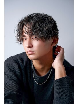 ゴート(GOATO) スパイラルパーマ 鹿児島メンズ センターパート