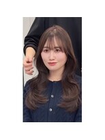 シェノン 近鉄奈良店(CHAINON)&nbsp;ワンホンレイヤー/ミルクティーブロンド/ダークブルー/近鉄奈良