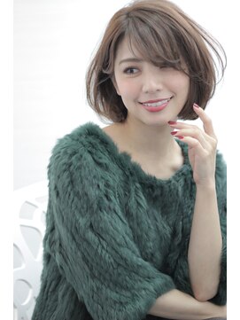 ヌーベルヴァーグ(Nouvelle Vague) 【Nouvelle Vague】THROWアッシュグレー×クラシカルボブ☆