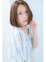 ローレン(LOREN)&nbsp;＊LOREN＊セミウェット長めバングでシンプル上品大人ボブ