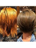 赤みの強いお客様をマットアッシュに！！