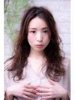 エルデ ナインズ ヘアー スタンド 川口店(elde 9's HAIR STAND)&nbsp;シルキーチョコレート＆プリカールの大人ガーリーモードヘア