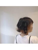 五角髪&nbsp;ボブ×インナーブリーチ