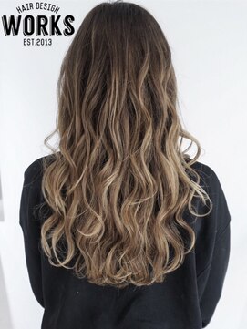 ワークス ヘアデザイン(WORKS HAIR DESIGN) 外国人風カラーケアブリーチでバレイヤージュに！