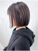 切りっぱなしボブ_チョコレートプリカール大人ガーリー_ba289202