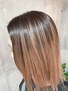 オーキッドバイヘアー(OrchiD.byhair) ピンクベージュ×グラデーション
