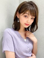 ラルユー 金山(LallYou)&nbsp;大人かわいいくびれミディ/カーキグレージュ/テラコッタ韓国ヘア