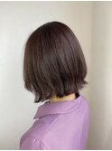 ミディアムショート/デザインカット/ブラウン/トリートメント/