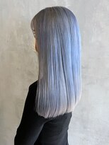 アルバム 渋谷パルコ(ALBUM) アクアブルー_チェリーブラウンフェミニンロング_ba383093