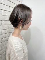 大人可愛い30代40代50ショートボブショート丸みショート
