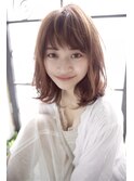 大人可愛いウルフヘア/ピンクベージュ池袋