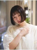 オン眉ボブ/ミニボブ/ぱつっとボブ/前下がりボブ/梅田/茶屋町
