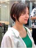 ◇美人ショートボブ センターパート 表参道 前下がりショート