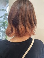 ヘア ナヴォーナ 千代ケ崎店(hair NAVONA) オレンジ×グラデーションカラー