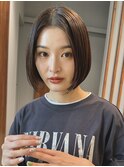 切りっぱなしボブ 丸くないボブ 大人ボブ 表参道 30代40代