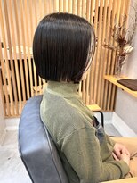 バートランド 白楽(Bertland)&nbsp;島田/前髪なし 前髪長めボブ 乾かしただけでまとまるボブ 暗髪